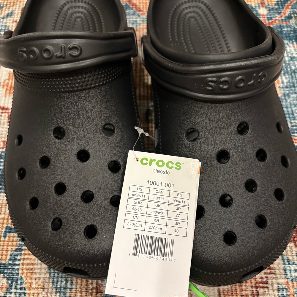 Crocs Mens Classic Clog - Black